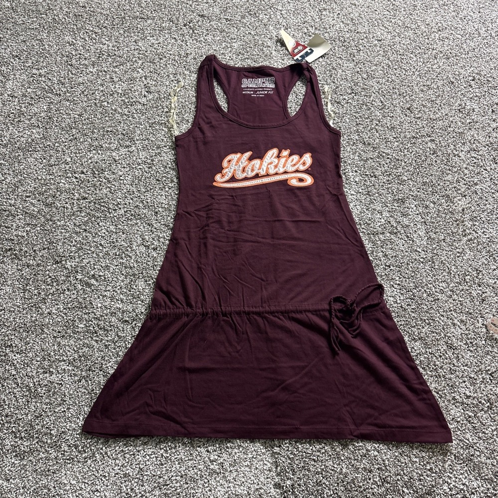 NEW Virginia Tech Hokies VT Women Dress Junior Fit Officially Licensed Medium M